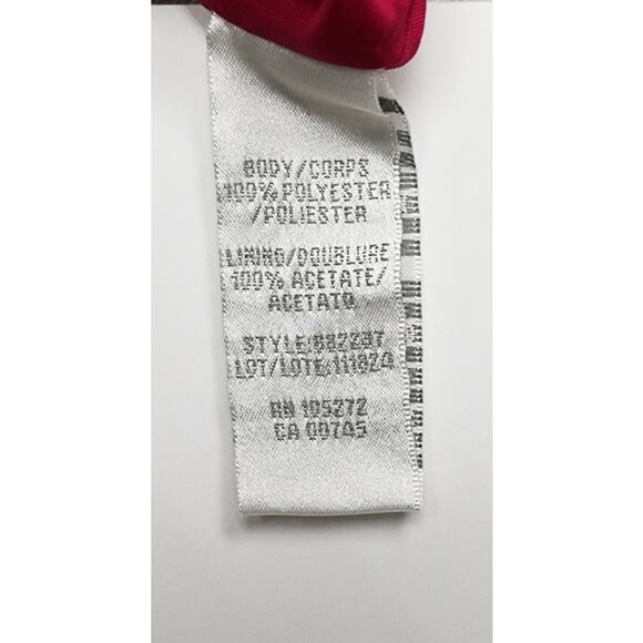 Theia | Magenta Jacquard Cocktail Dress Size: US 10 - Picture 6 of 6